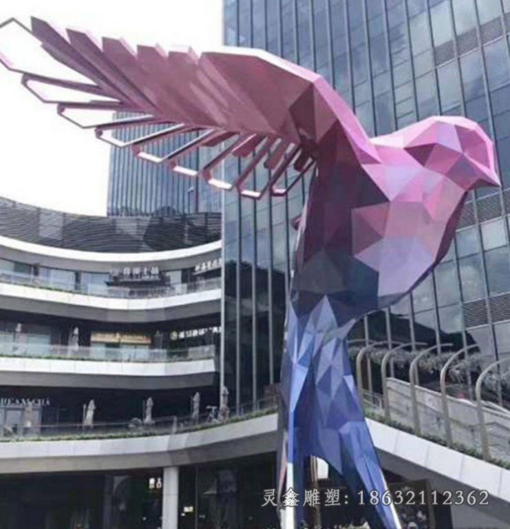 不锈钢小鸟雕塑 (9)_看图王