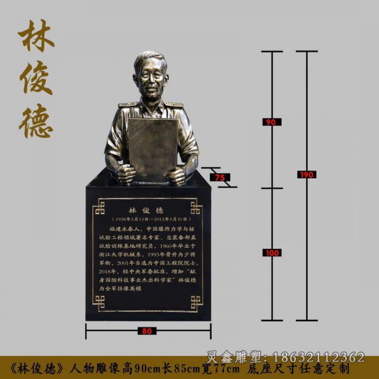 林俊德铜雕 (1)