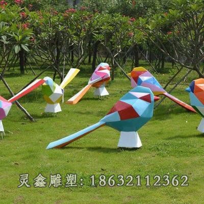 不锈钢小鸟雕塑 (10)
