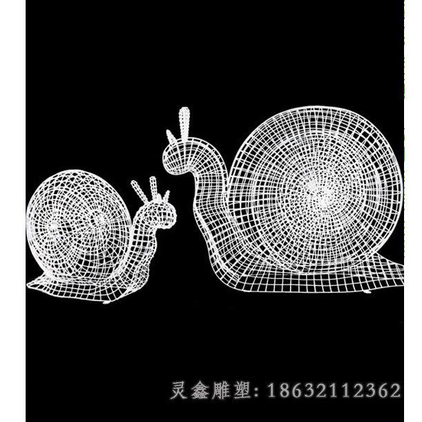 不锈钢蜗牛雕塑 (9)