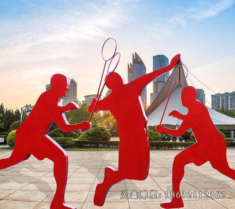 不锈钢羽毛球雕塑 (4)_看图王