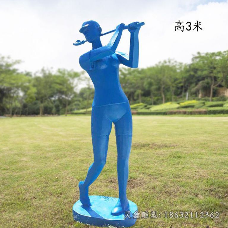 不锈钢运动景观雕塑 (5)
