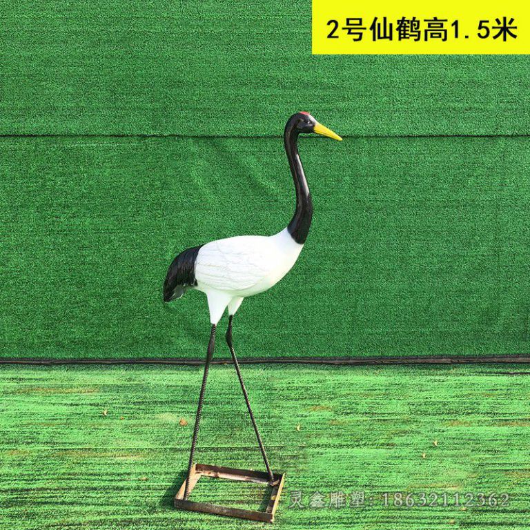 仙鹤动物铜雕 (90)