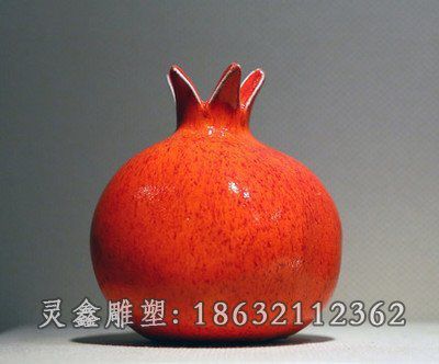 玻璃钢石榴景观雕塑 (21)