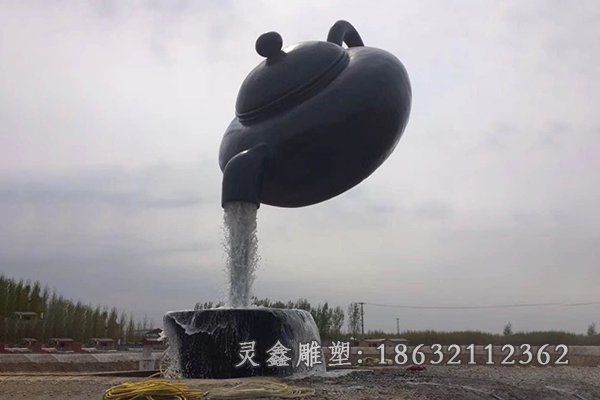 城市茶壶景观铜雕