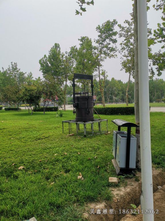 校园抽象景观铜雕