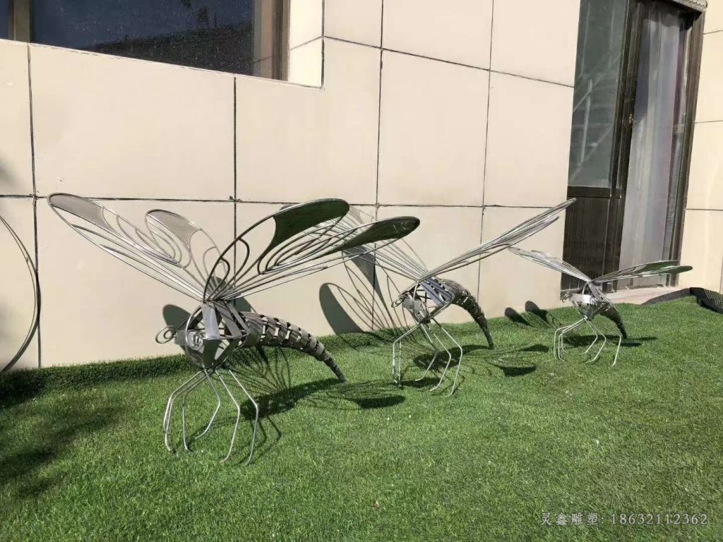 不锈钢蝴蝶动物雕塑