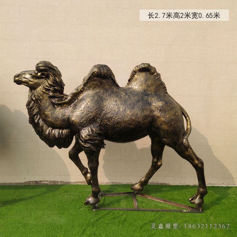 骆驼动物景观铜雕