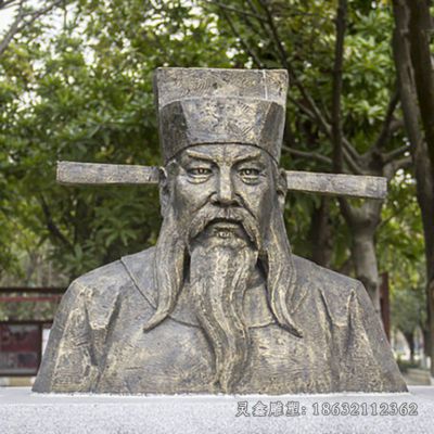 包拯胸像人物标志铜雕