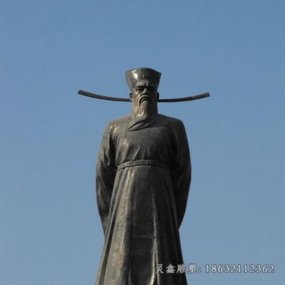 包拯古代名人景观铜雕