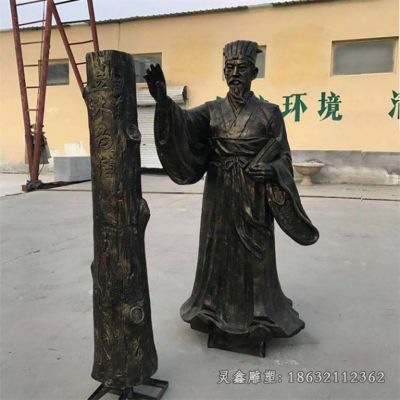 扁鹊人物标志景观铜雕