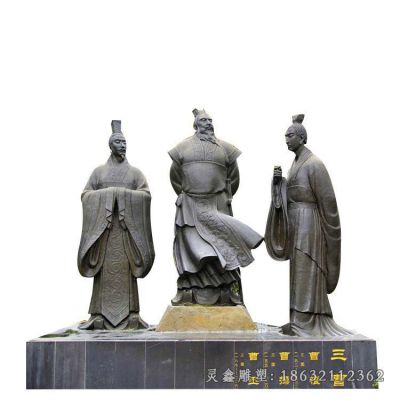曹操古代名人铜雕
