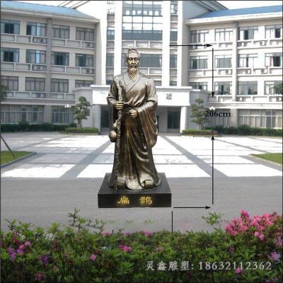 战国时期名医人物扁鹊铜雕