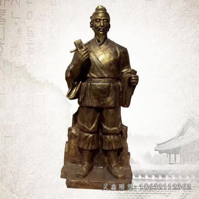 城市木匠鲁班人物铜雕