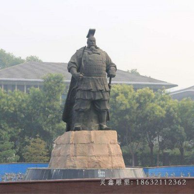 古代战略家秦始皇人物铜雕