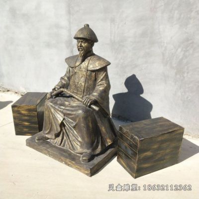 禁烟人物英雄林则徐铜雕 