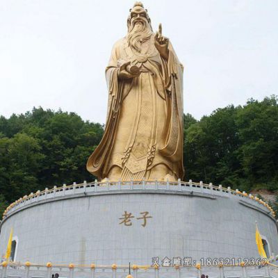 老子广场古代名人铜雕