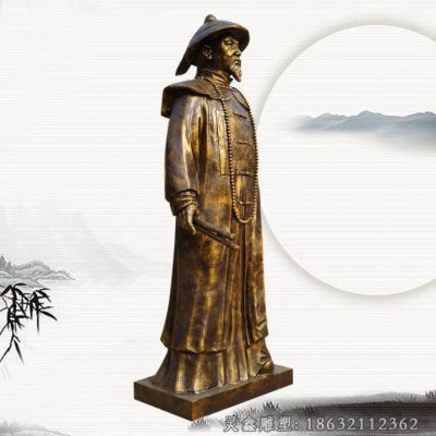 林则徐古代名人铜雕 