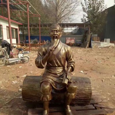 户外鲁班人物铜雕