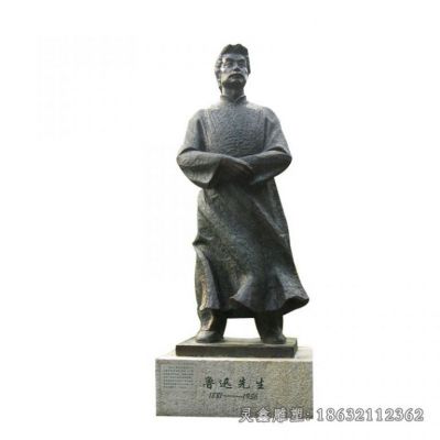鲁迅公园名人铜雕