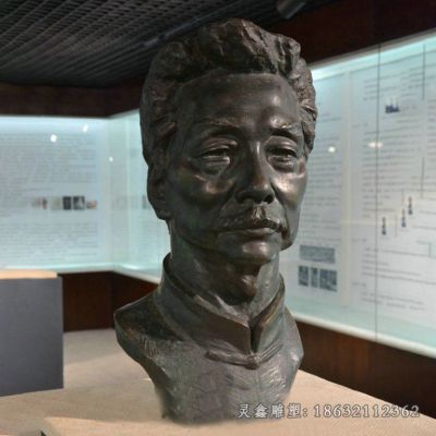 鲁迅文学家标志铜雕