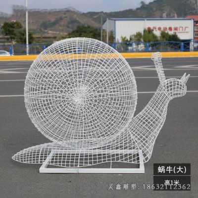 不锈钢城市蜗牛动物雕塑