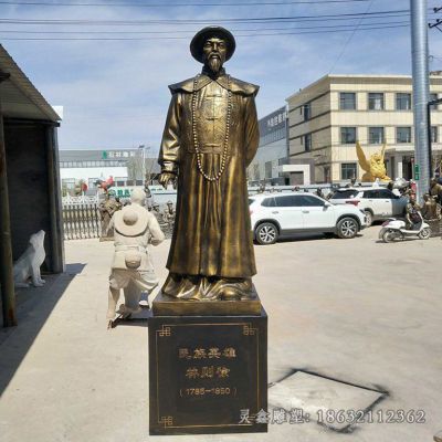 禁烟人物林则徐铜雕