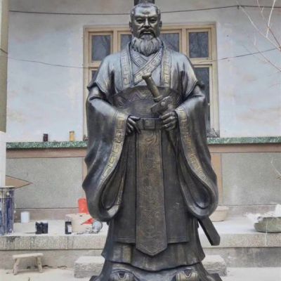 千古一帝秦始皇人物铜雕