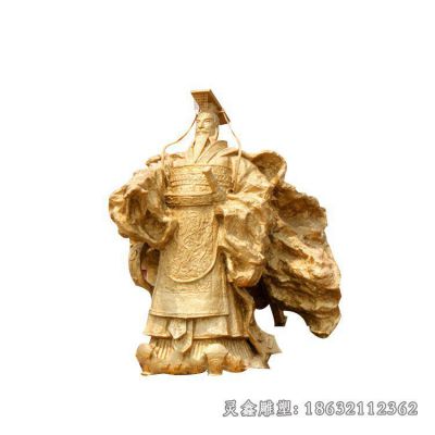 秦始皇古代伟人铜雕 