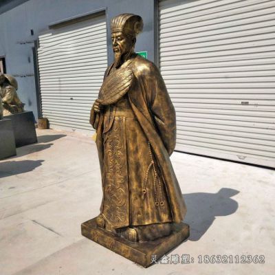三国时期蜀汉诸葛亮铜雕