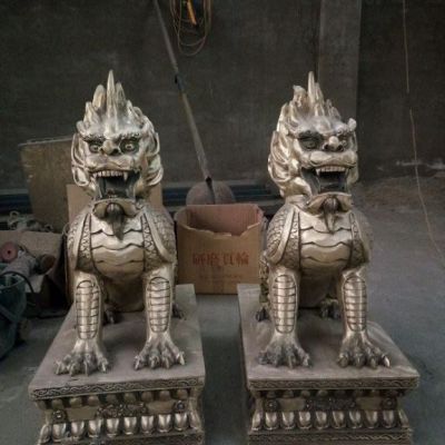 庭院神兽麒麟铜雕