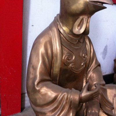 十二生肖鸡动物铜雕