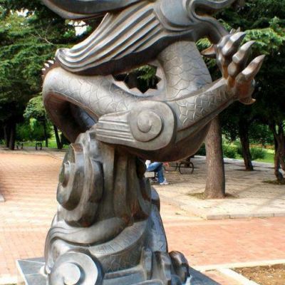 城市生肖龙景观铜雕