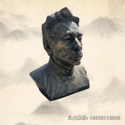 鲁迅思想家景观铜雕