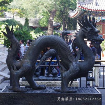 龙神兽动物景观铜雕