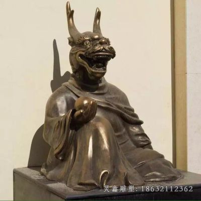 十二生肖龙公园铜雕