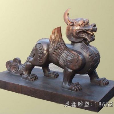 貔貅独角兽景观铜雕