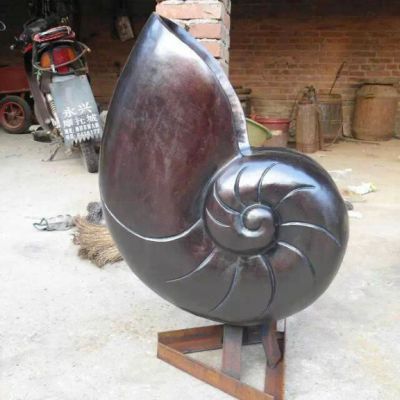 蜗牛公园动物标志铜雕
