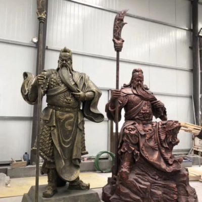 关公广场古代人物铜雕