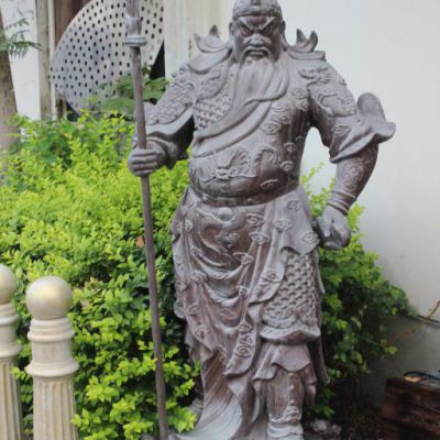广场关公标志人物铜雕