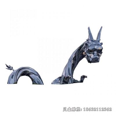 不锈钢龙镜面雕塑