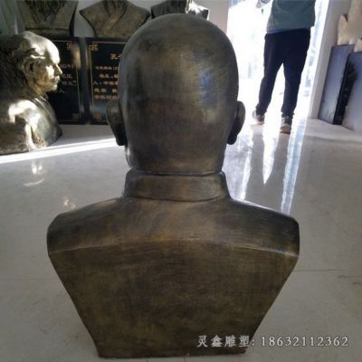 黄炎培名人景观铜雕