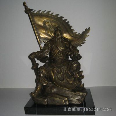 城市关公古代人物铜雕 