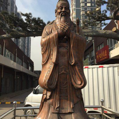 校园老子古代人物铜雕
