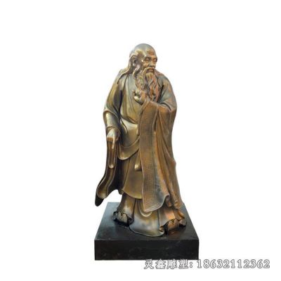 老子古代人物广场铜雕