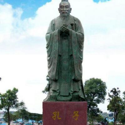 孔子广场景观铜雕 