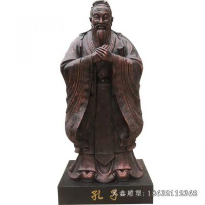 孔子广场人物景观铜雕