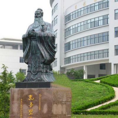孔子名人标志铜雕 