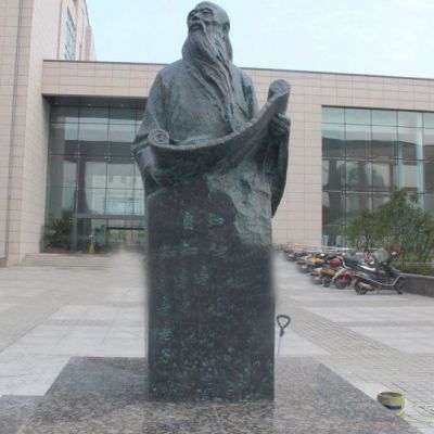 老子胸像人物铜雕