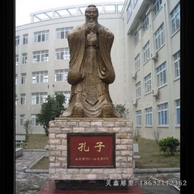 老子城市名人铜雕